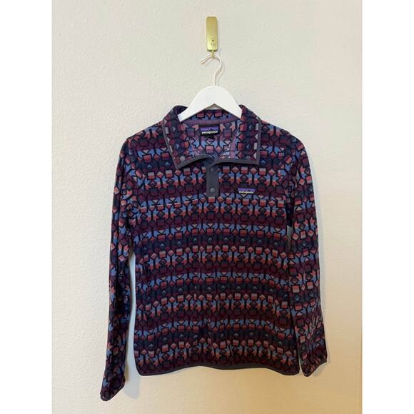 Patagonia Women’s Micro-D Snap T Fleece Aztec Pullover Sz S - Picture 3 of 9